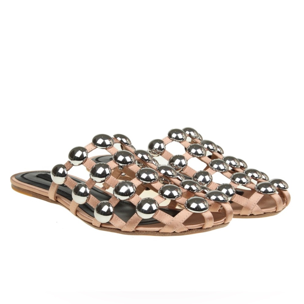 ALEXANDER WANG Satin Amelia Slippers